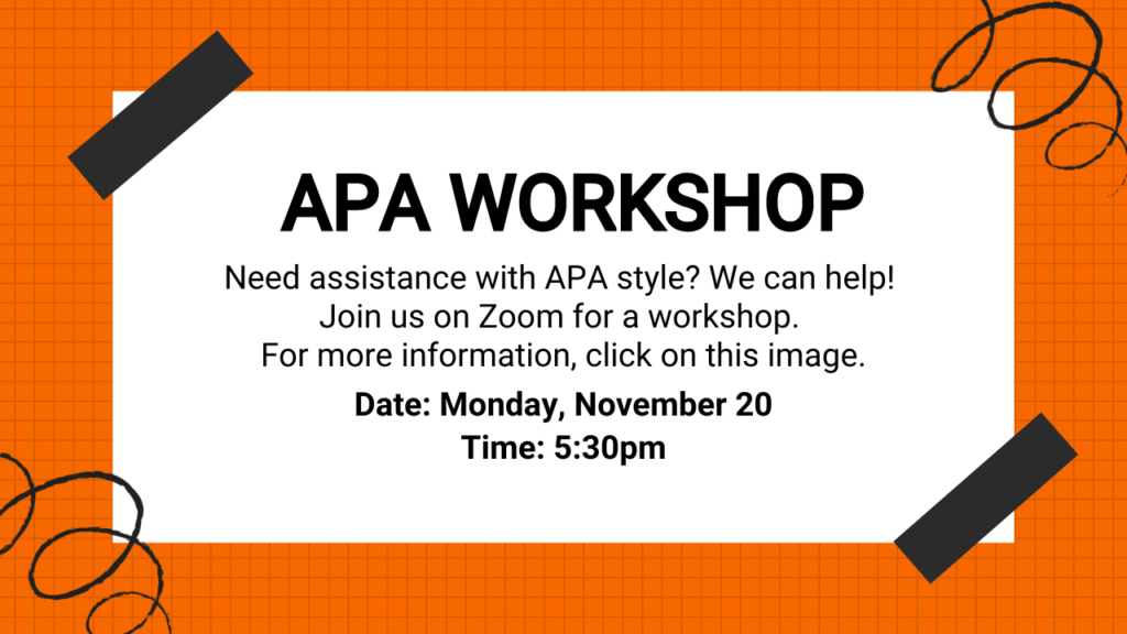 APA Workshop November 20