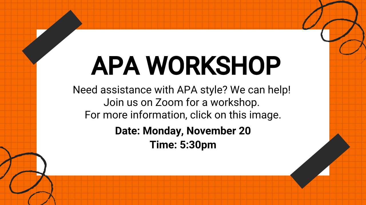 APA Workshop November 20