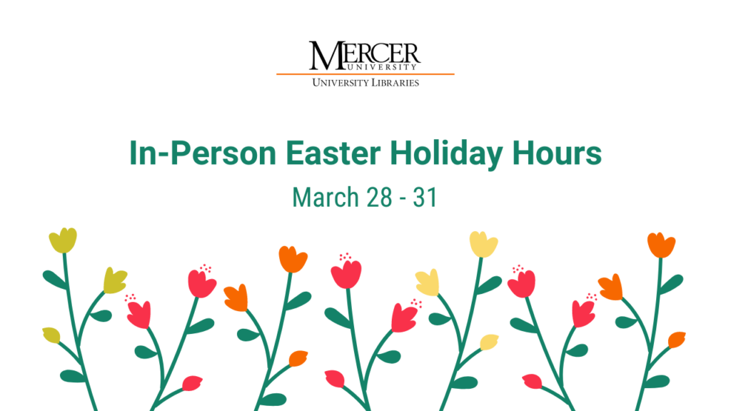 In-Person Easter Holiday Hours March 29 - 31