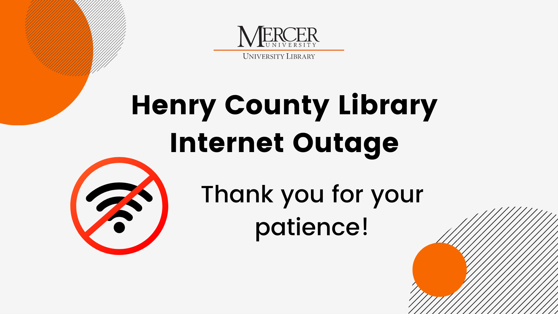Henry County Library Internet Outage