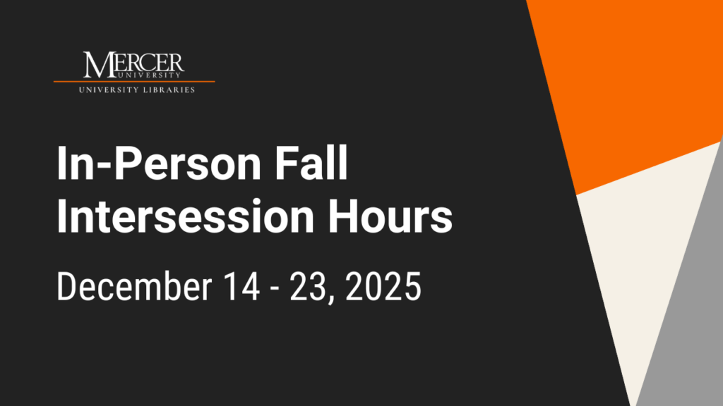In-Person Fall Intersession Hours December 14 - 23, 2025