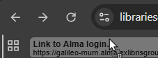 Dragging a link to the bookmarks menu in Google Chrome