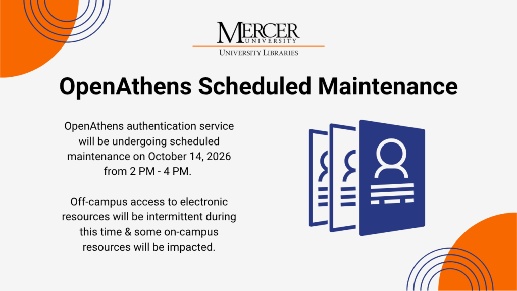 OpenAthens Scheduled Maintenance October 14, 20206 2 PM - 4 PM