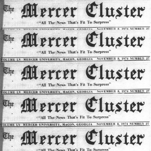 Repeating image of the masthead for the Mercer Cluster